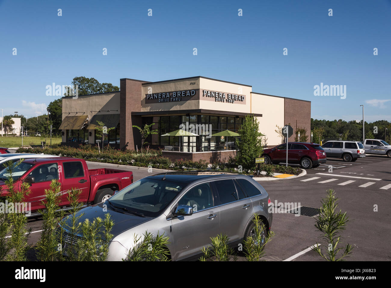 Panera Bread Drive Thru supporto Dora, Florida USA Foto Stock