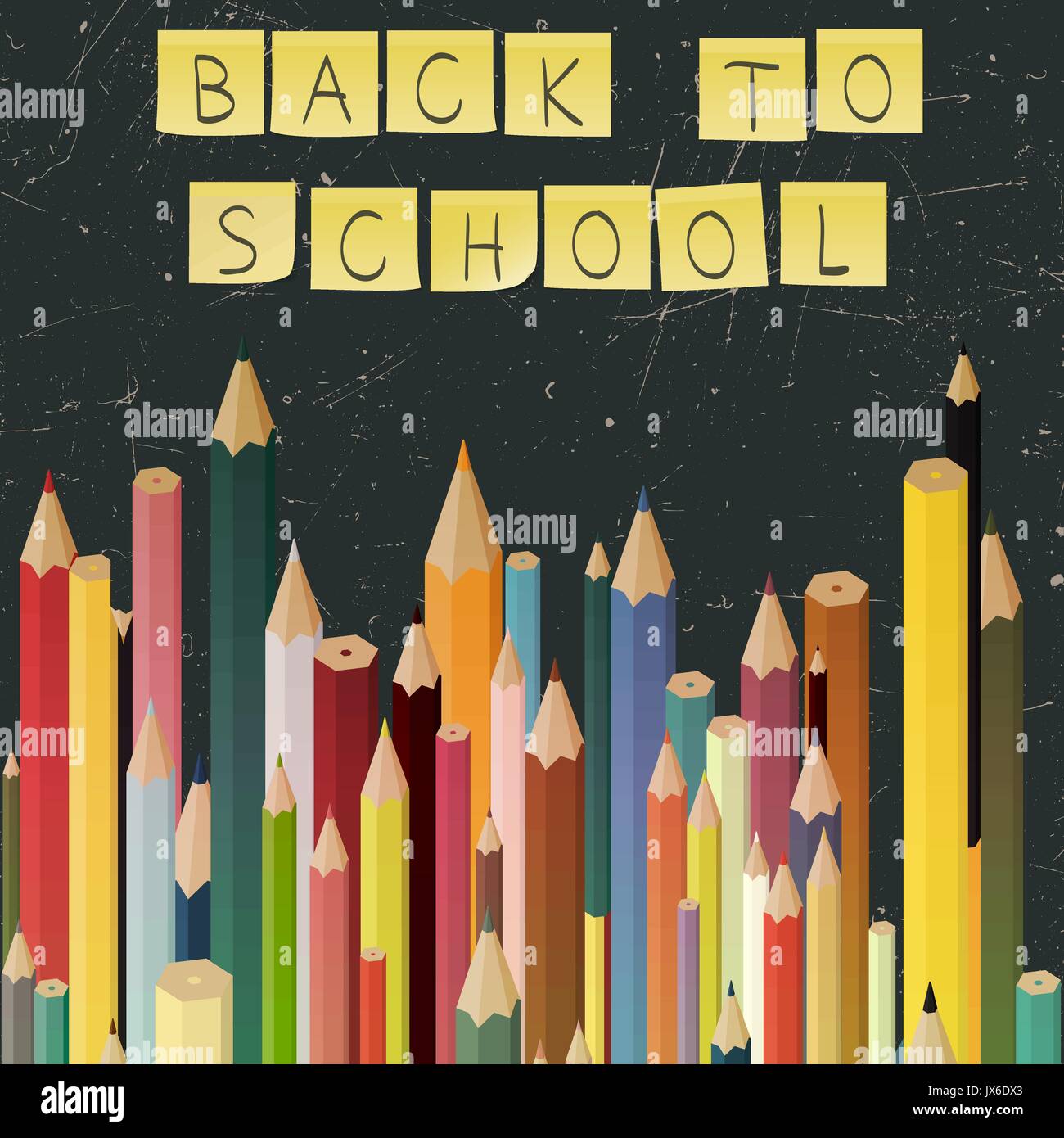 Si torna a scuola concept Illustrazione Vettoriale