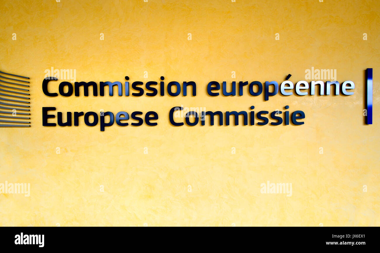 Bruxelles, Belgio. Commissione europea edificio Berlaymont Foto Stock