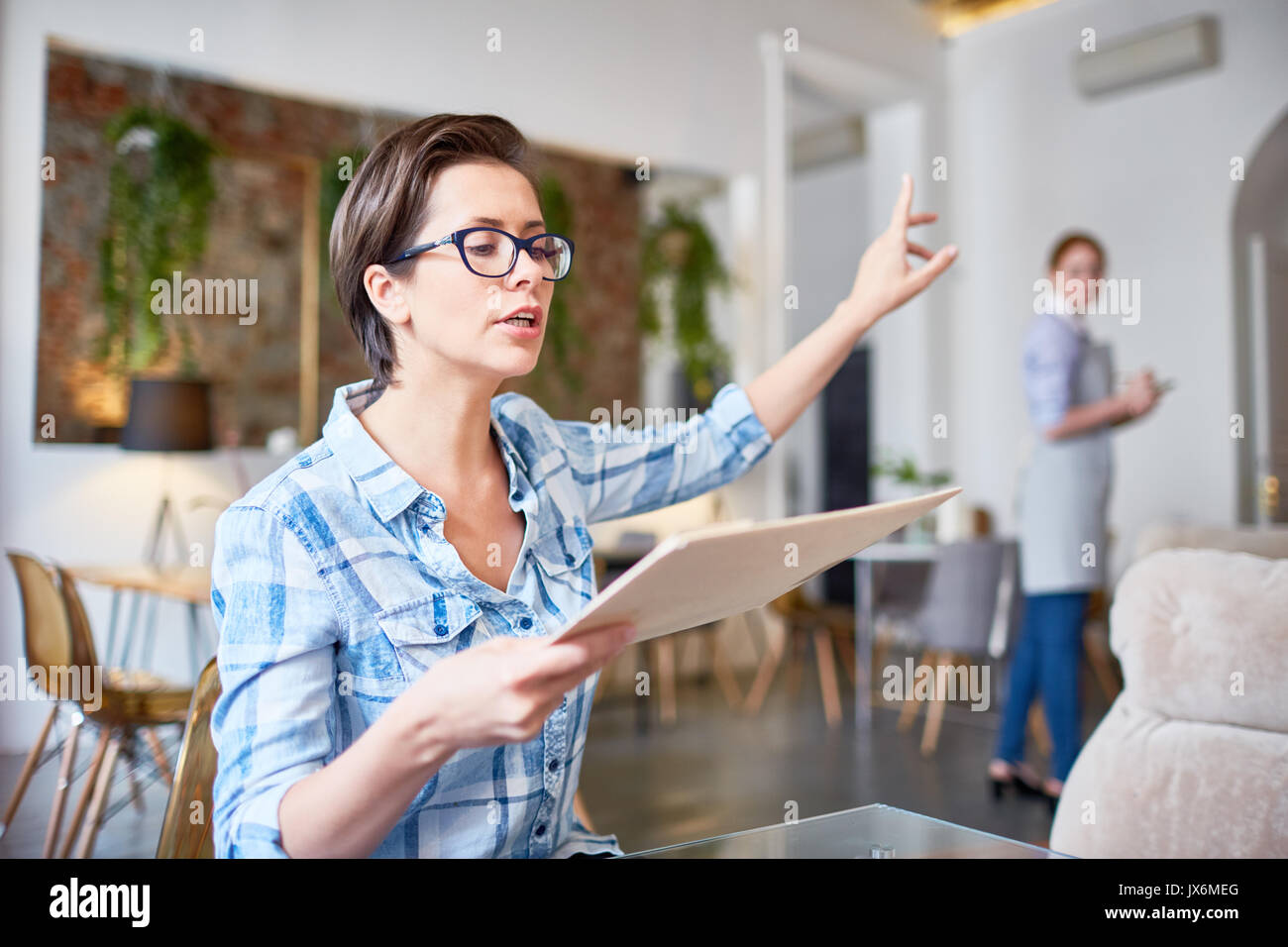 Io sono pronto a fare ordine Foto Stock