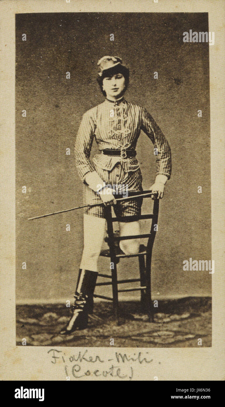 Fiaker Milli, ca 1870 Foto Stock