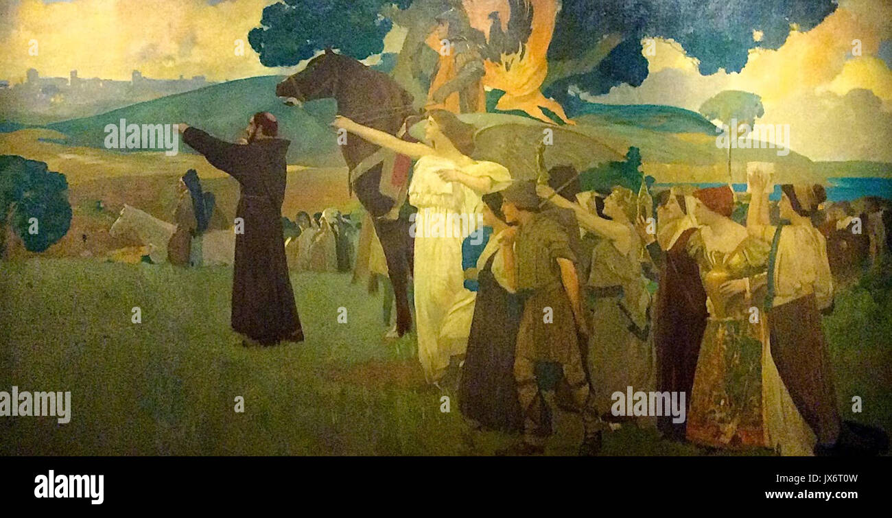 Visione di San Francesco da Arthur Frank Mathews, 1911 Foto Stock