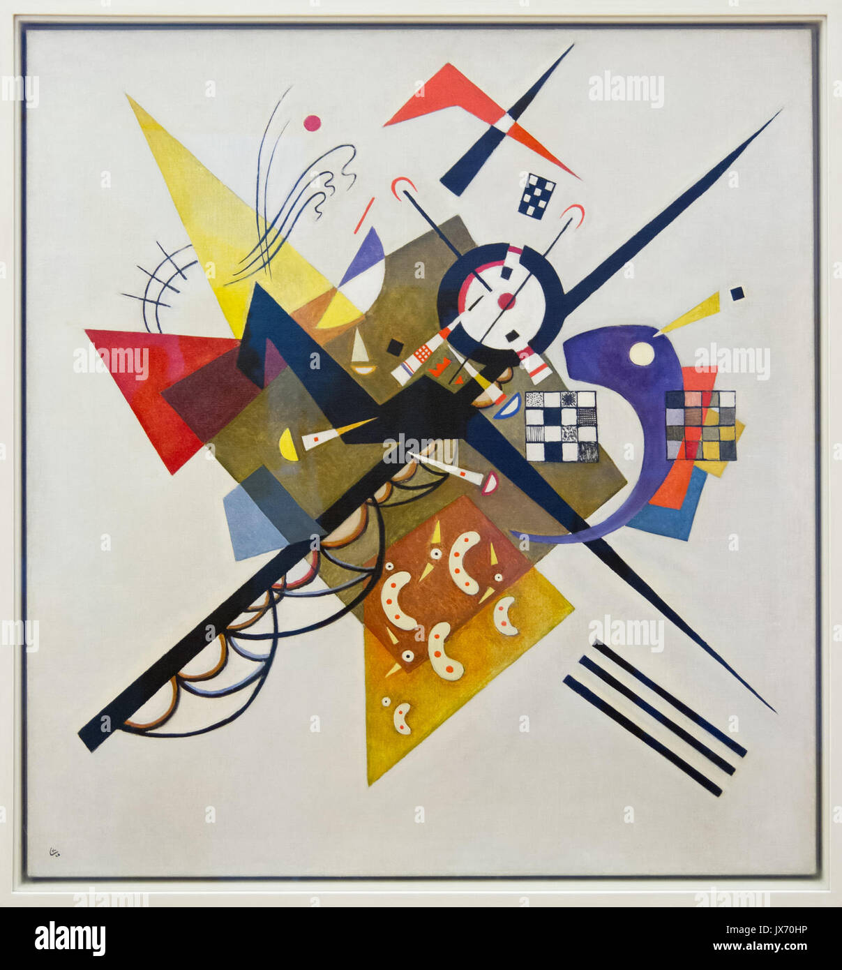 Kandinsky Auf Weiss II Foto Stock