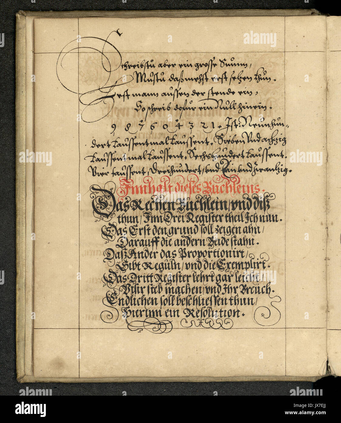 Rechenbuch Reinhard 017 Foto Stock