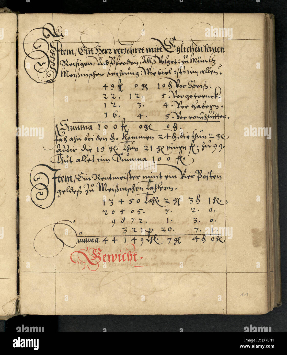 Rechenbuch Reinhard 022 Foto Stock