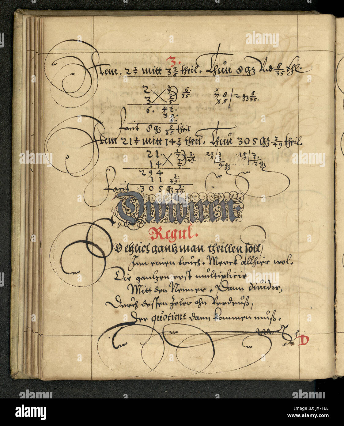 Rechenbuch Reinhard 069 Foto Stock