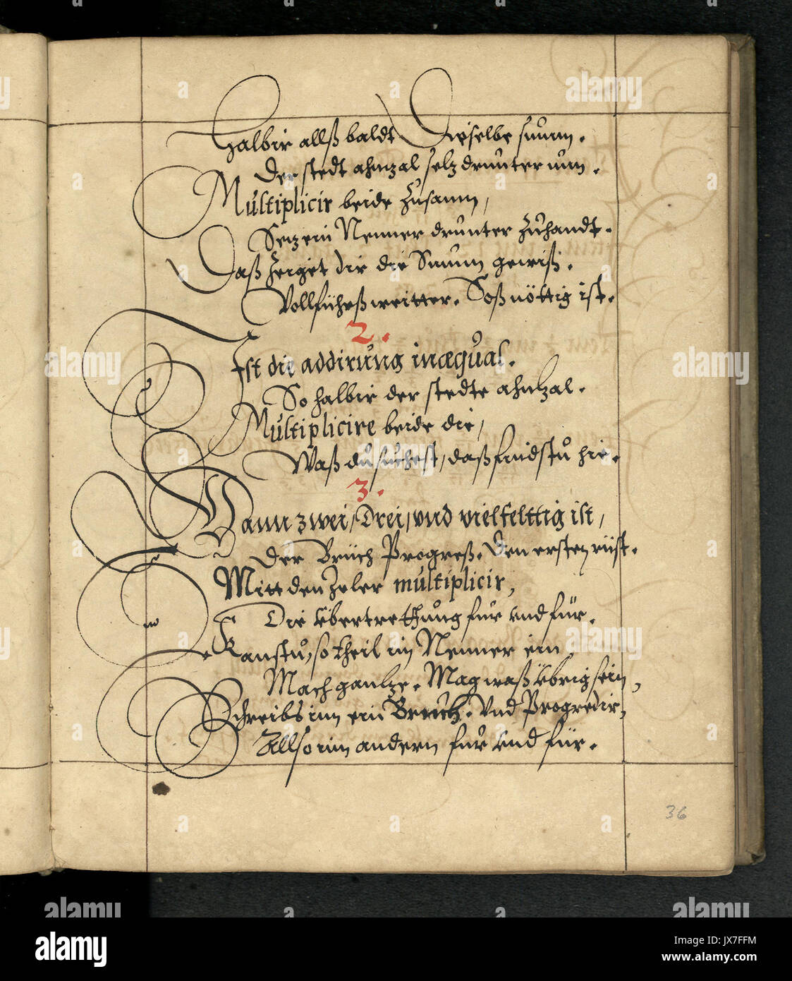 Rechenbuch Reinhard 072 Foto Stock