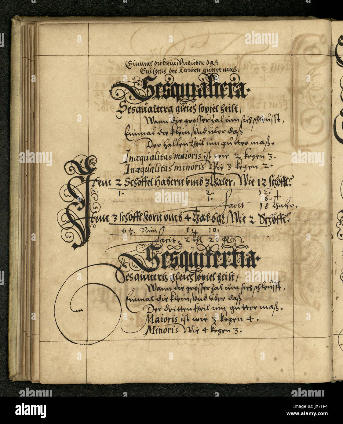 Rechenbuch Reinhard 087 Foto Stock