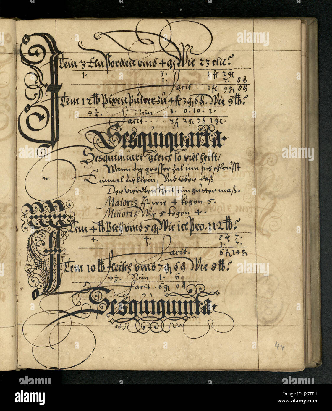 Rechenbuch Reinhard 088 Foto Stock
