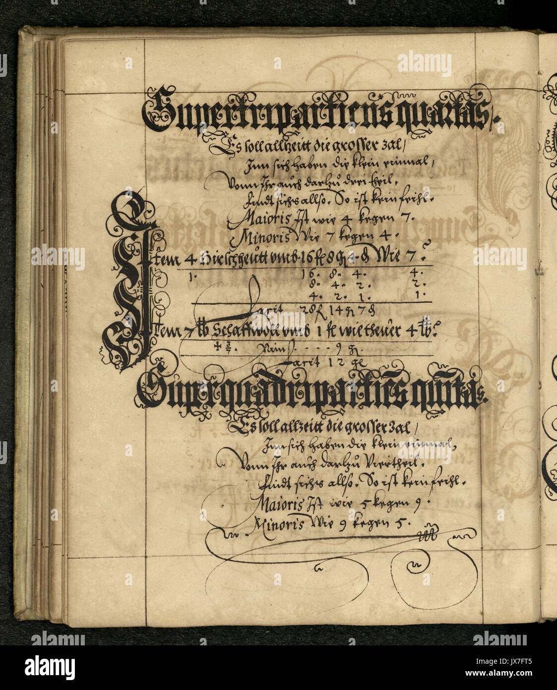 Rechenbuch Reinhard 091 Foto Stock