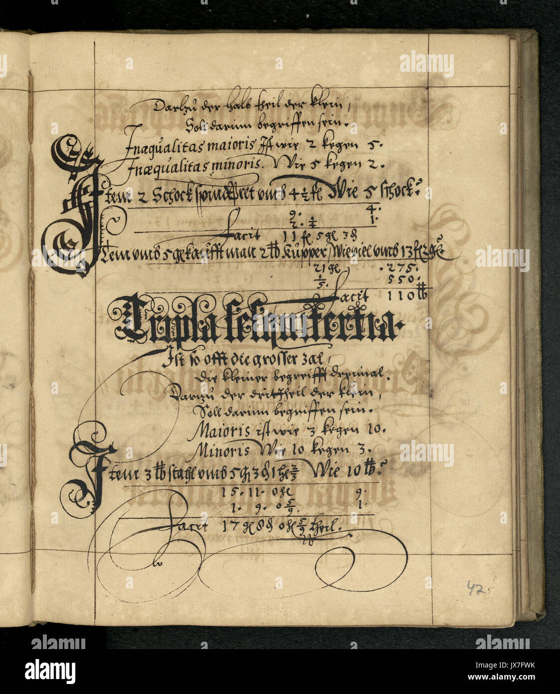 Rechenbuch Reinhard 094 Foto Stock