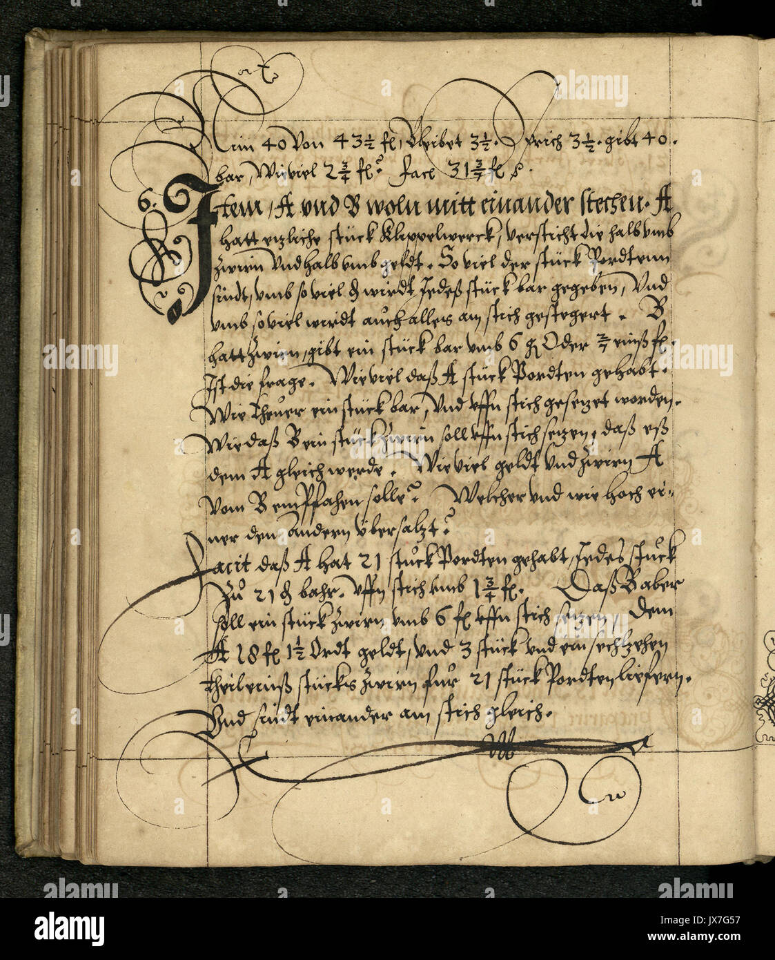 Rechenbuch Reinhard 111 Foto Stock