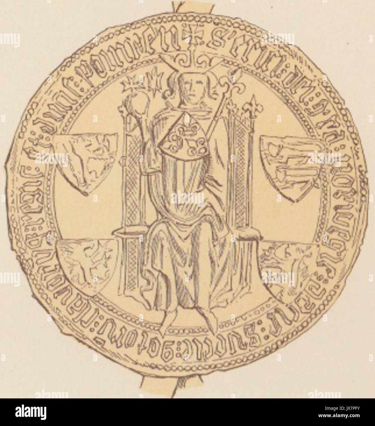 Kong Erik av Pommern PI XX 2 Foto Stock