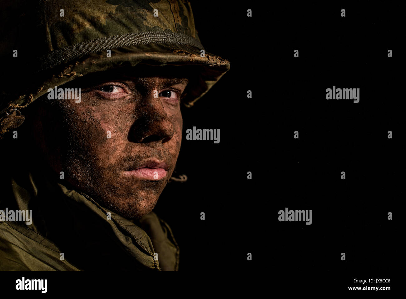 Us marine (guerra del Vietnam) Foto Stock