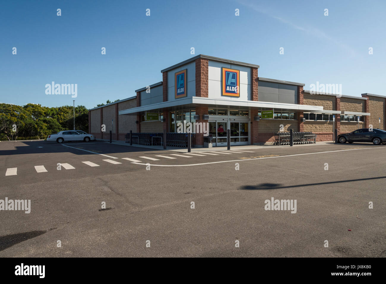 ALDI mercato situato nel supporto Dora, Florida USA Foto Stock