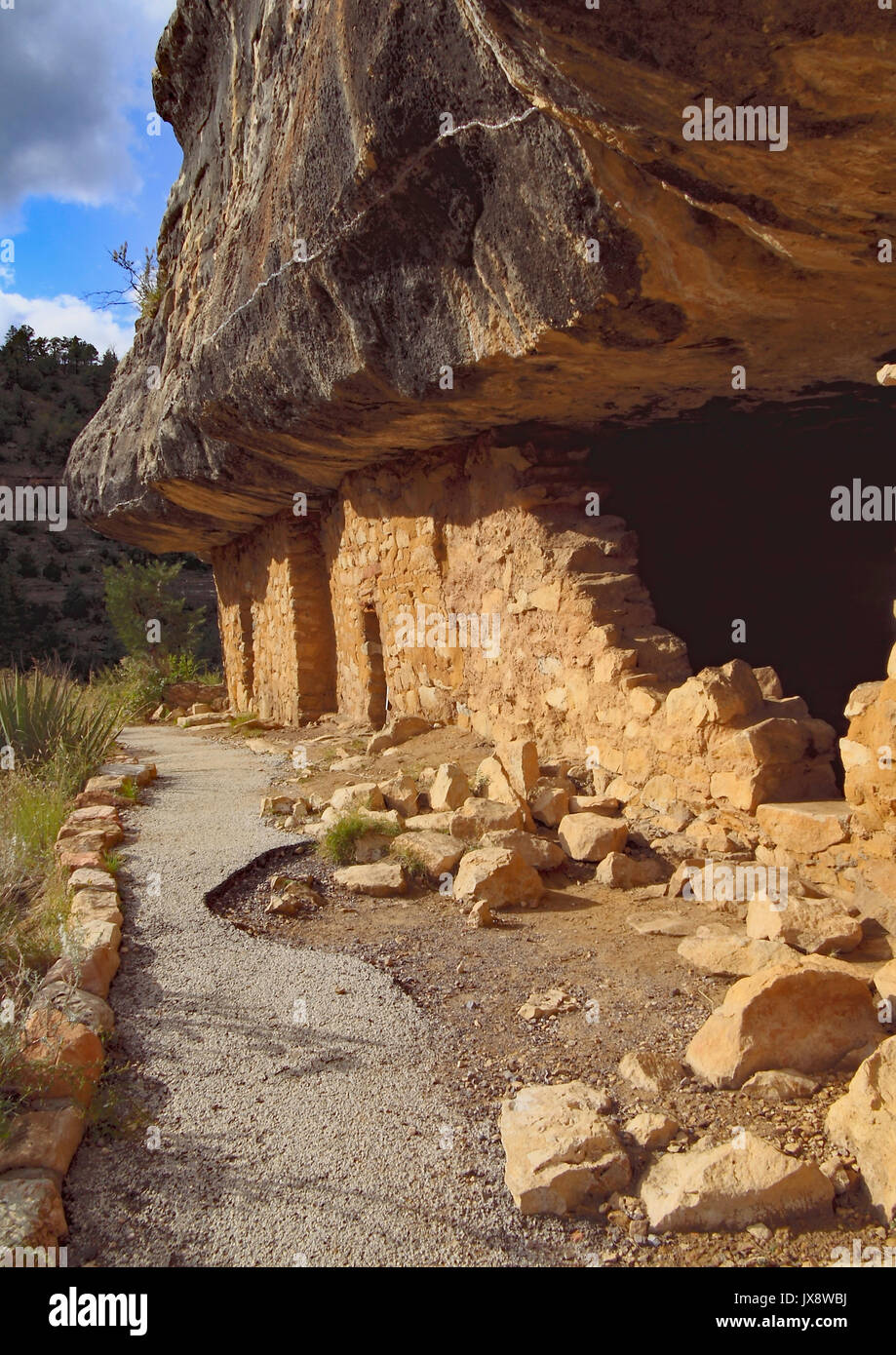 La Mesa Verde Cliff Dwellings in Colorado, STATI UNITI D'AMERICA Foto Stock