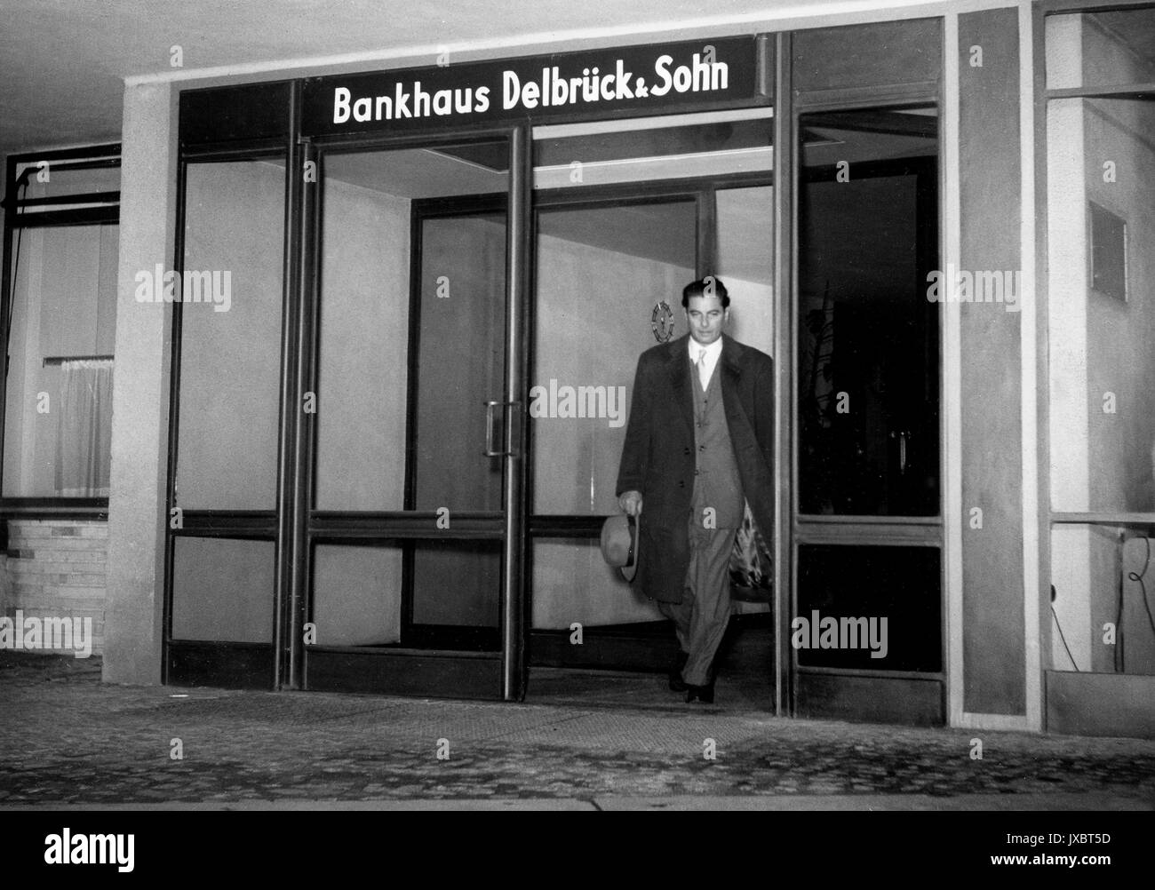 Die Privatsekretärin, Deutschland 1953, Regie: Paul Martin, Darsteller: Rudolf Prack Foto Stock