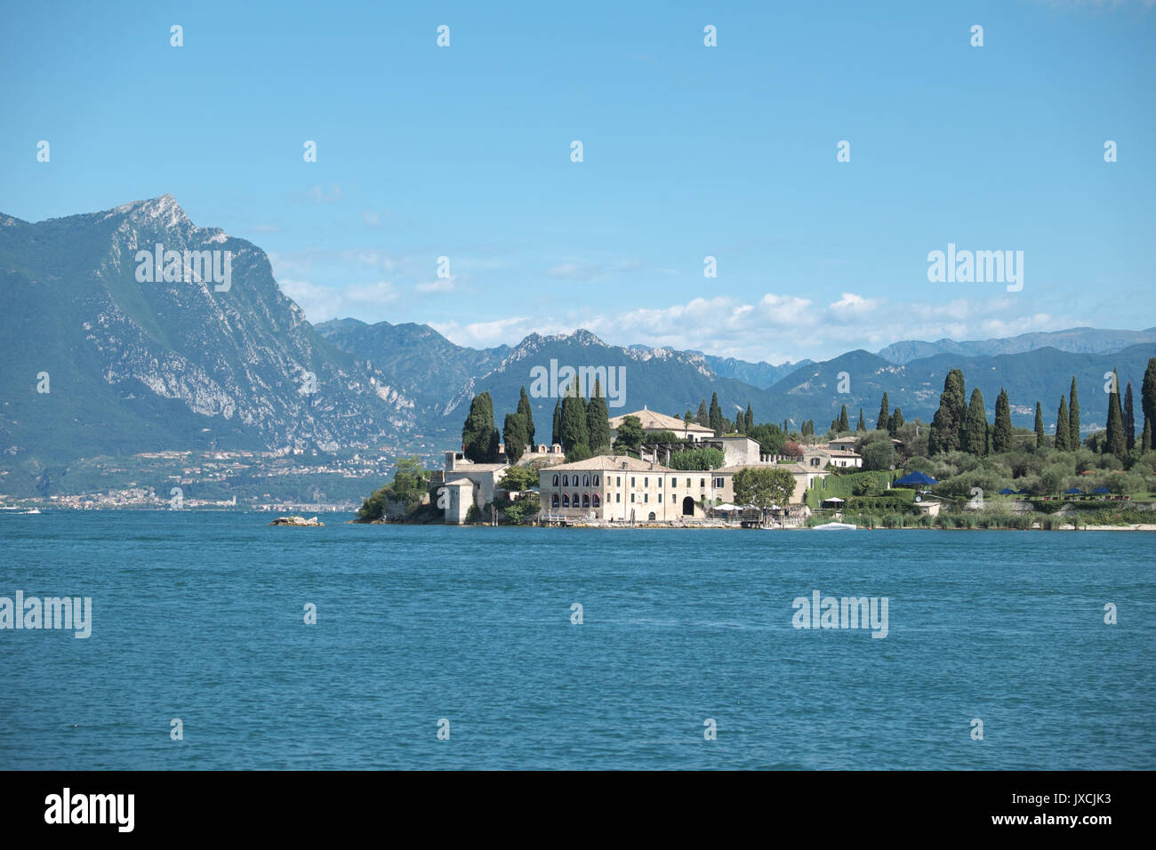 L'Isola del Garda isola sul lago di Garda - Garda Trentino Foto Stock