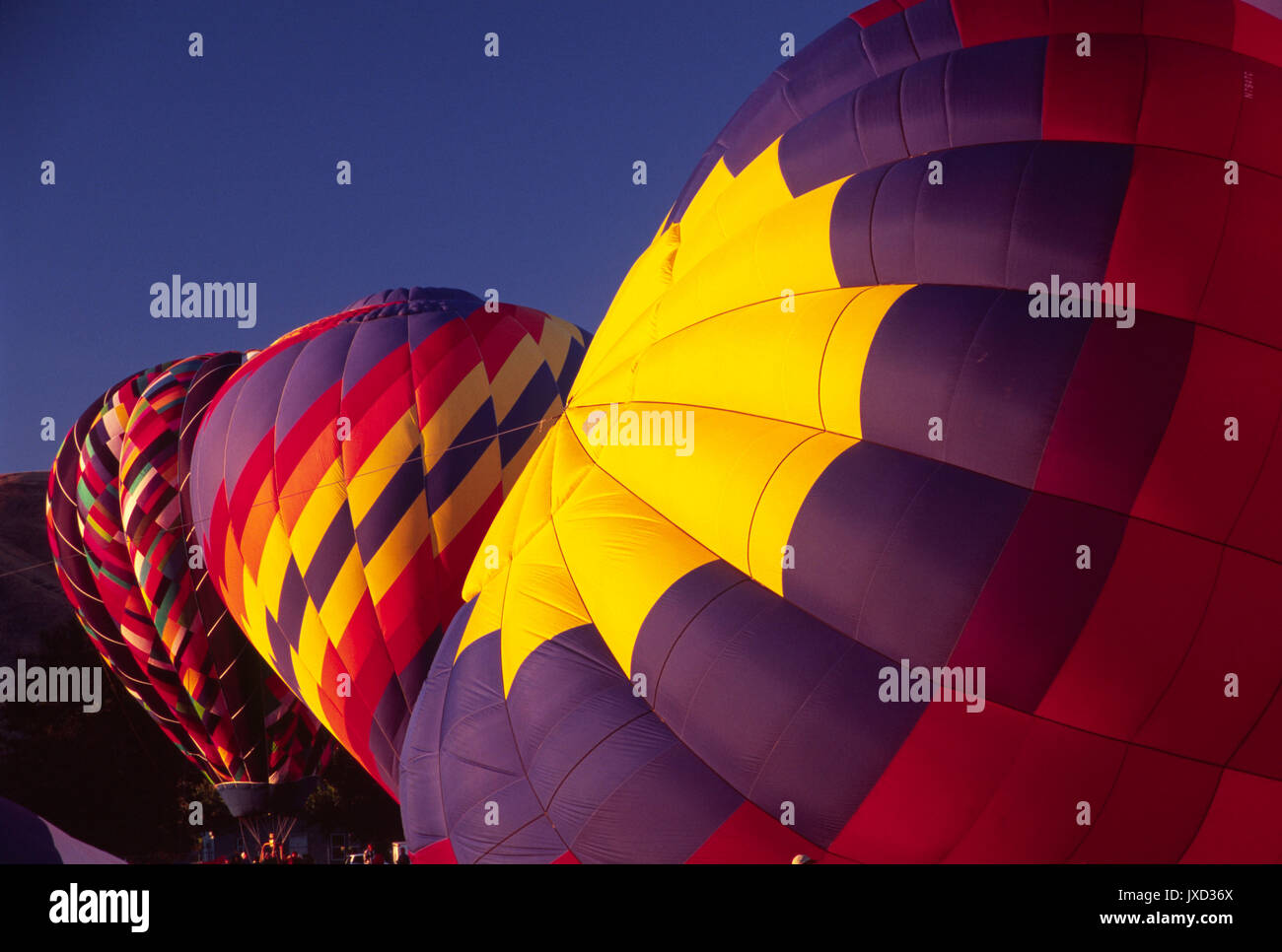 In mongolfiera, il grande Prosser Balloon Rally, Prosser, Washington Foto Stock