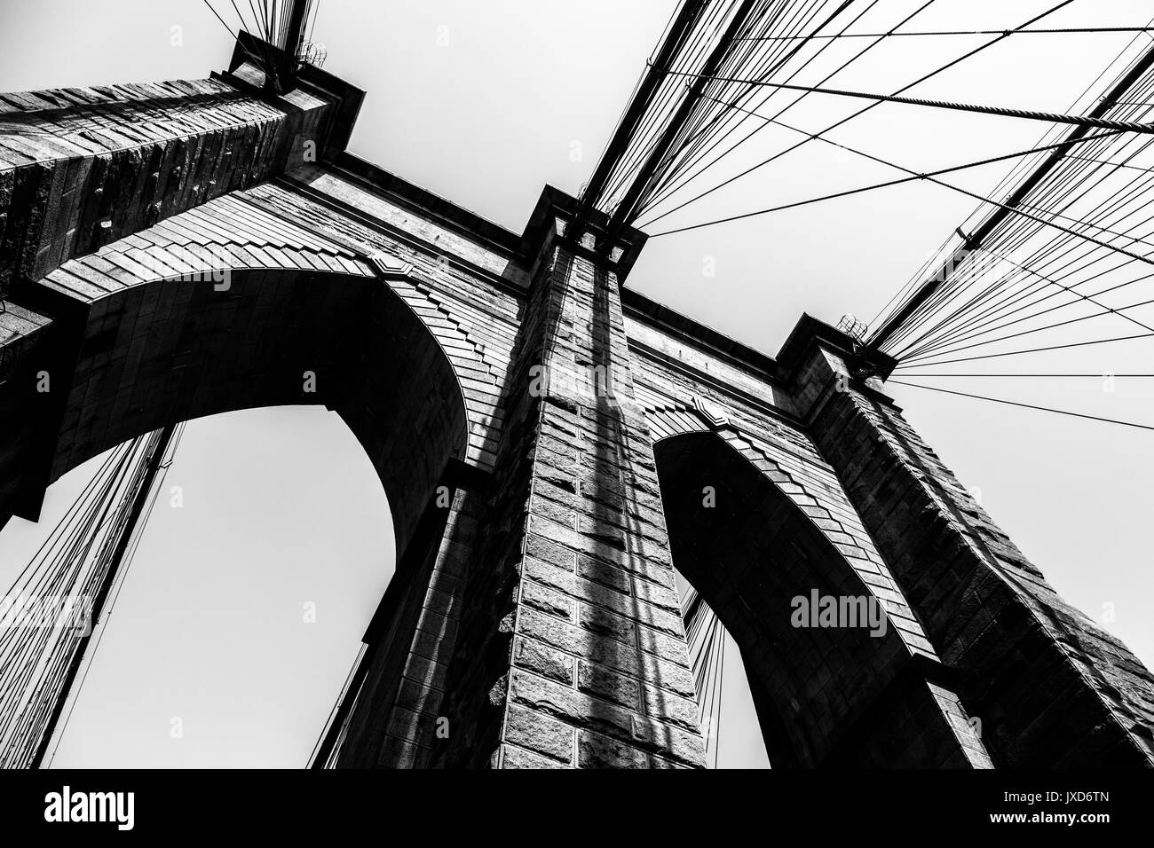 Ponte di Brooklyn, New York City, Stati Uniti d'America Foto Stock
