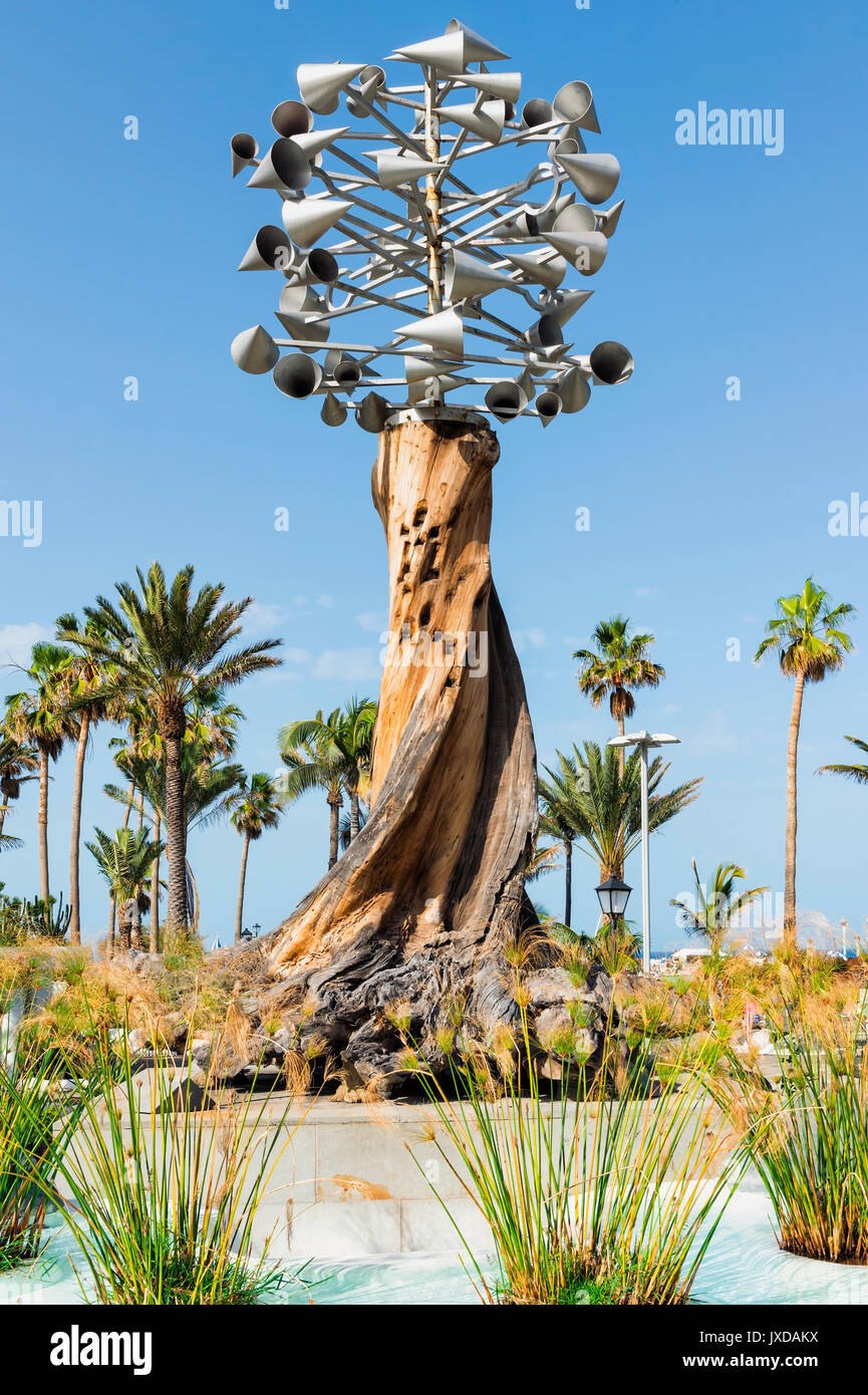 Parque Maritimo Cesar Manrique, Promenade, Puerto de la Cruz, Tenerife, Spagna Foto Stock