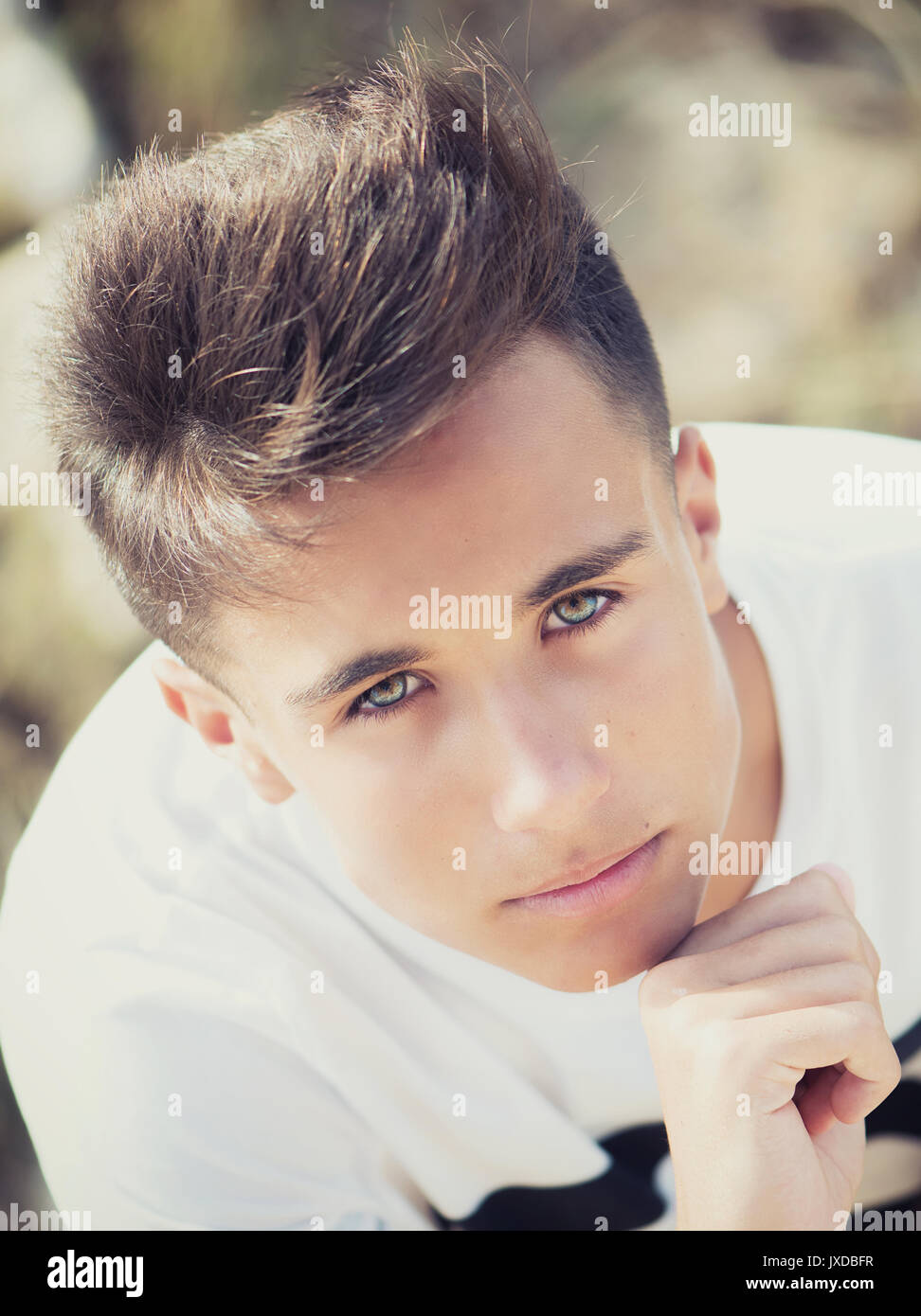 Ritratto di un uomo anziano Foto Stock