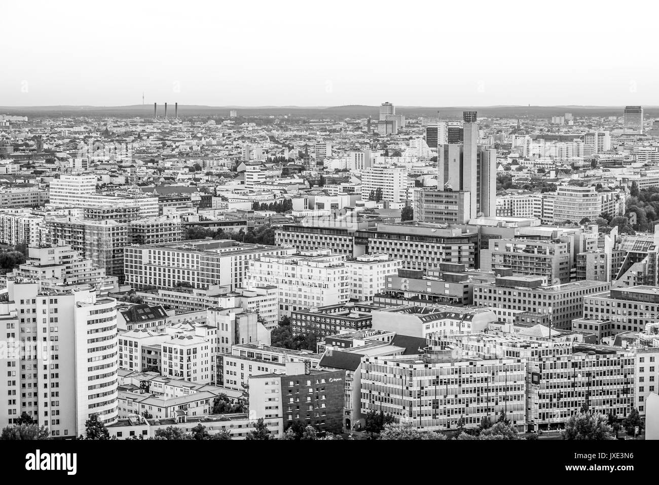 Veduta aerea della città di Berlino Germania Foto Stock