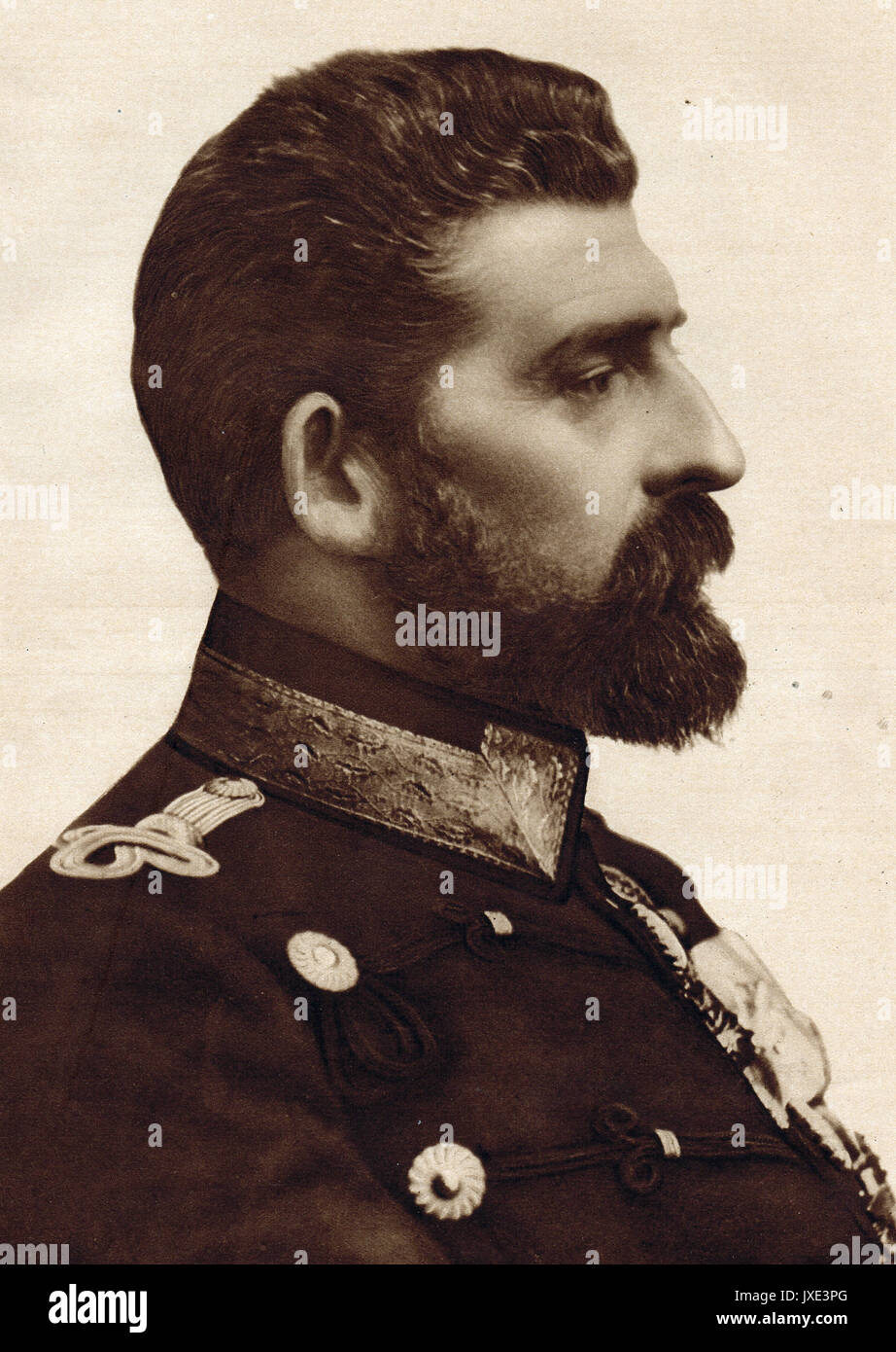 Re Ferdinando I di Romania nel giugno 1916 Foto Stock
