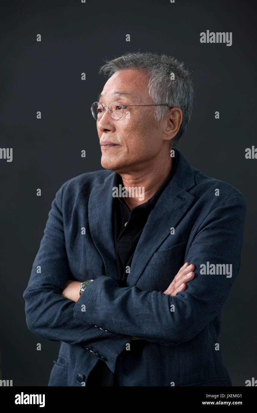 Edinburgh, Regno Unito. Il 16 agosto 2017. Hwang Sok-Yang figurante al Edinburgh International Book Festival. Credito: Lorenzo Dalberto/Alamy Live News Foto Stock