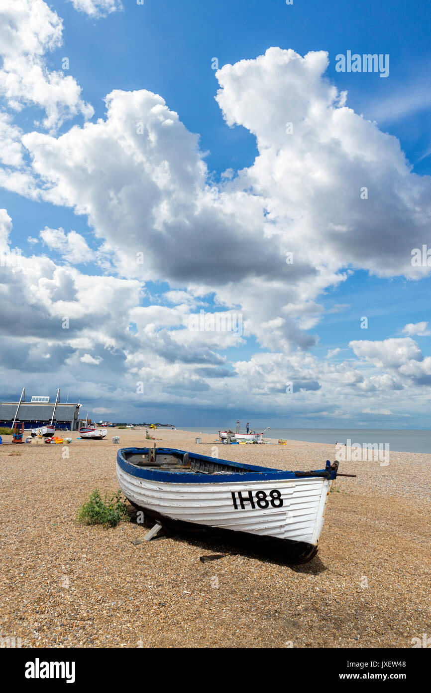 Spiaggia di Aldeburgh, Suffolk, Inghilterra, Regno Unito Foto Stock