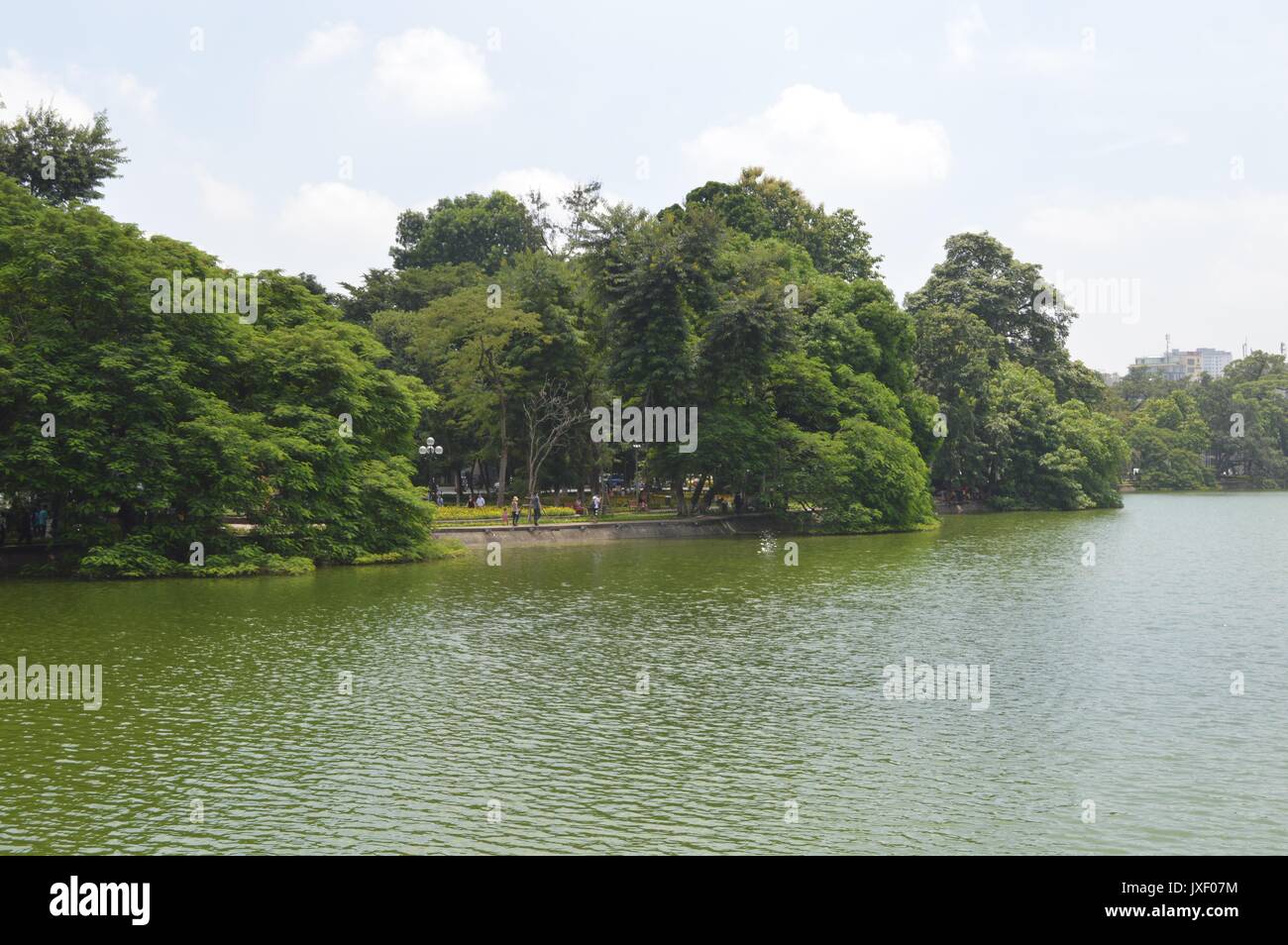 Il Lago Hoan Kiem, Hanoi, Vietnam Foto Stock