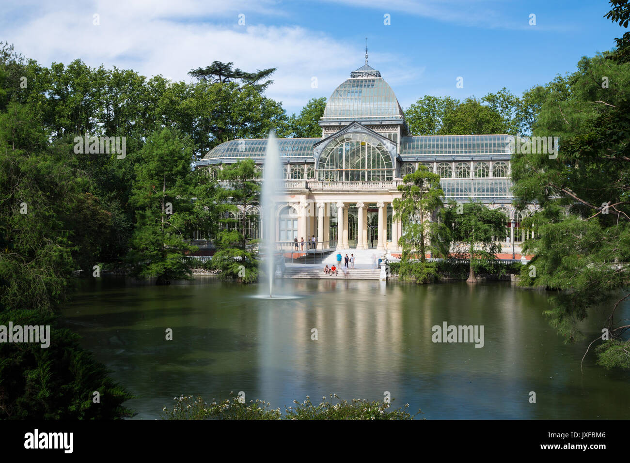 Palacio de Cristal - Crystal Palace a Madrid Foto Stock