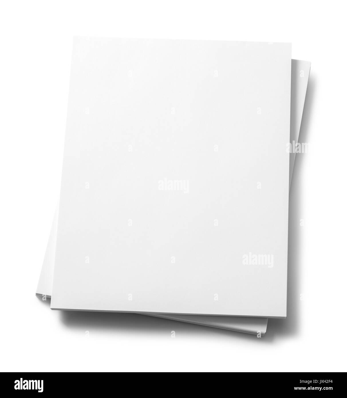 Risma di carta per la copia isolati su sfondo bianco. Foto Stock
