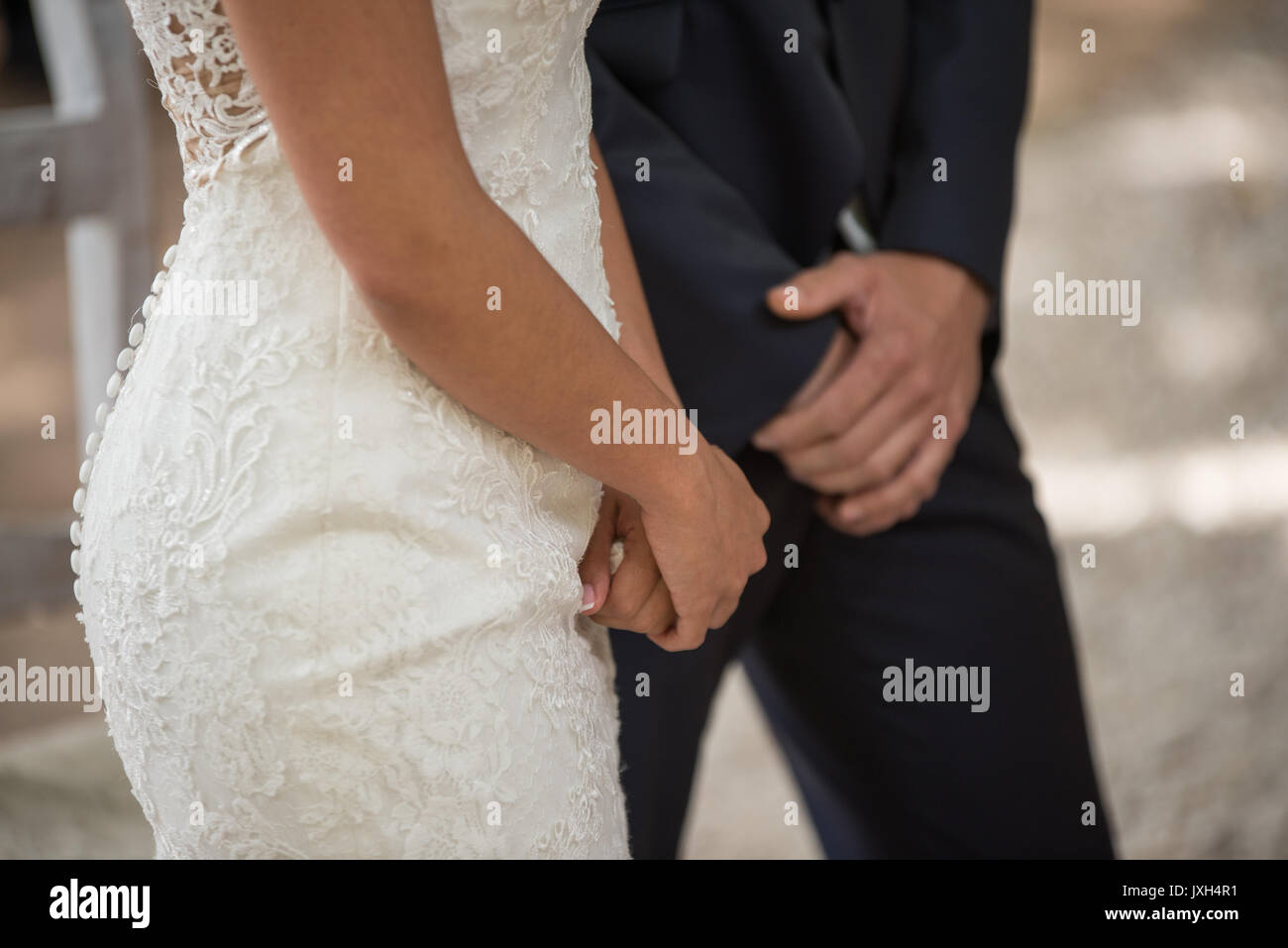 dettagli del matrimonio Foto Stock