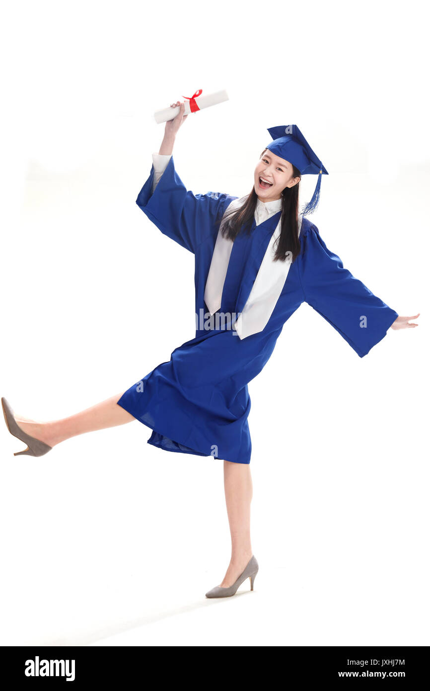 Gli studenti di laurea di primo livello Foto Stock