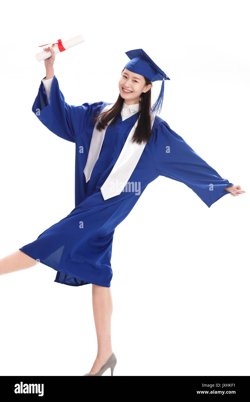 Gli studenti di laurea di primo livello Foto Stock