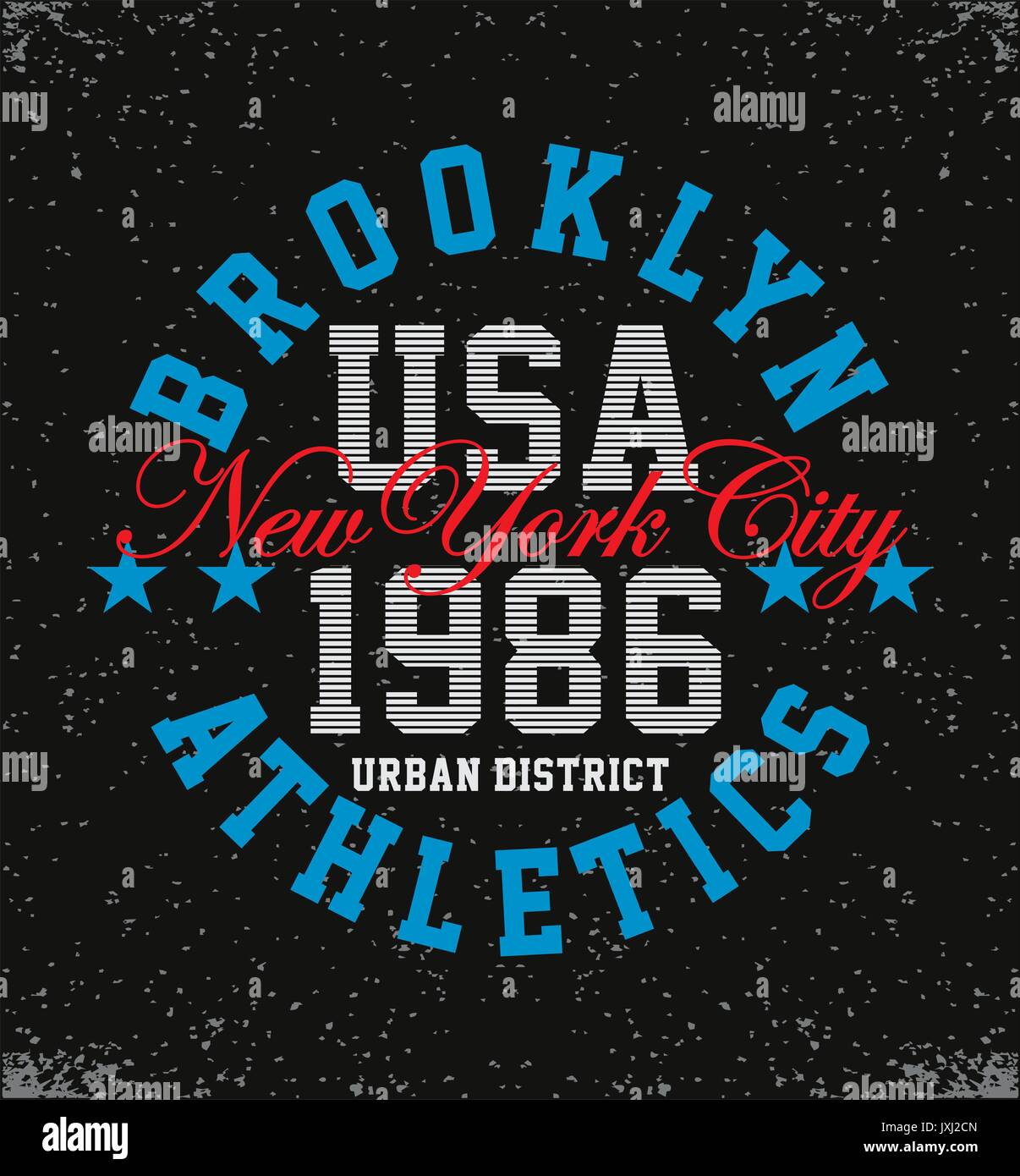 Brooklyn atletica Illustrazione Vettoriale