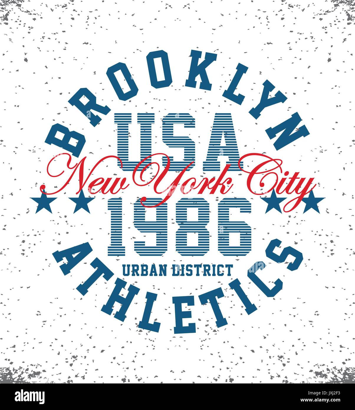 Sport atletici Brooklyn, vettore Illustrazione Vettoriale