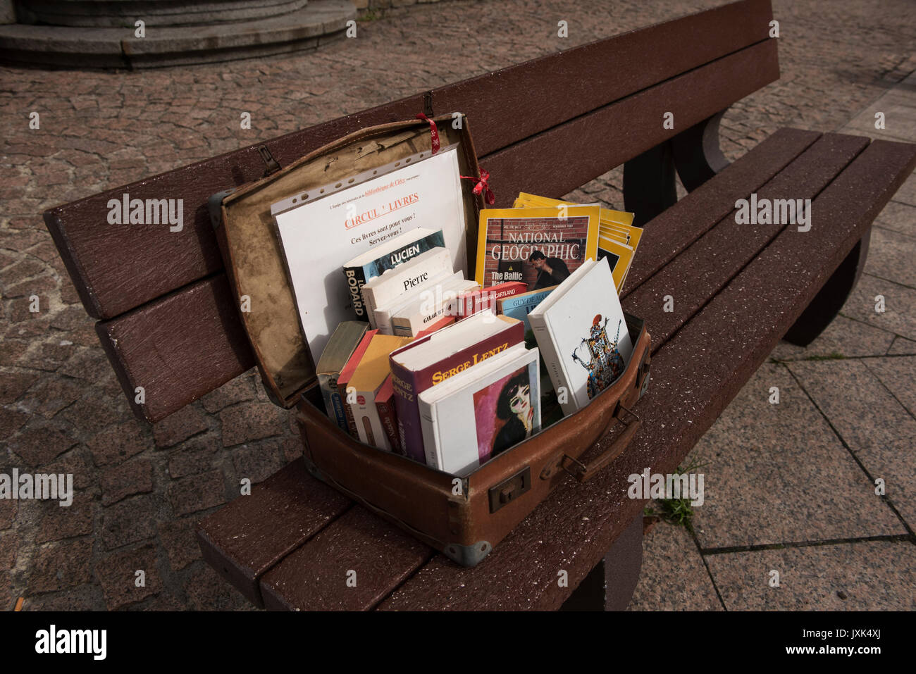 Clecy,Calvados,Normandia, Francia. Agosto 2017 Clecy una piccola cittadina in SUISSE NORMANDE (Swiss Normandia ) area della Normandia, Francia. Wikipeadia: Clécy è Foto Stock