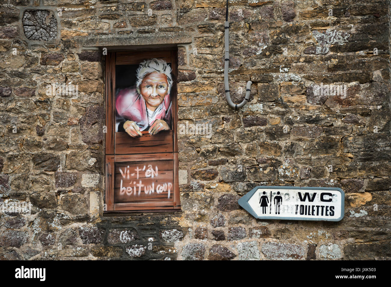 Clecy,Calvados,Normandia, Francia. Agosto 2017 Clecy una piccola cittadina in SUISSE NORMANDE (Swiss Normandia ) area della Normandia, Francia. Wikipeadia: Clécy è Foto Stock