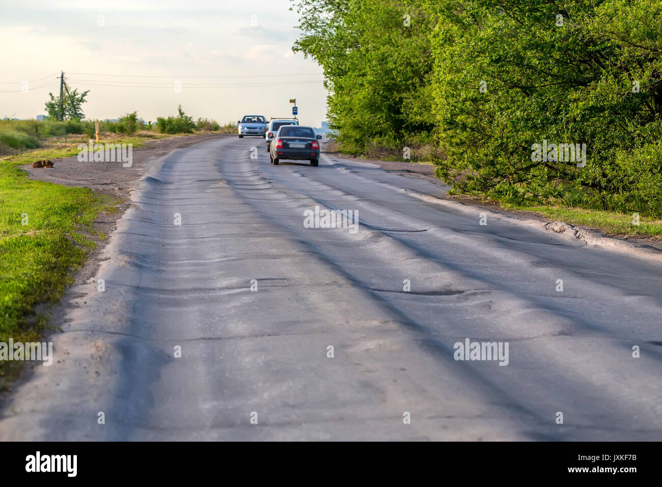 Cattiva strada di un concetto o di illustrazione Foto Stock