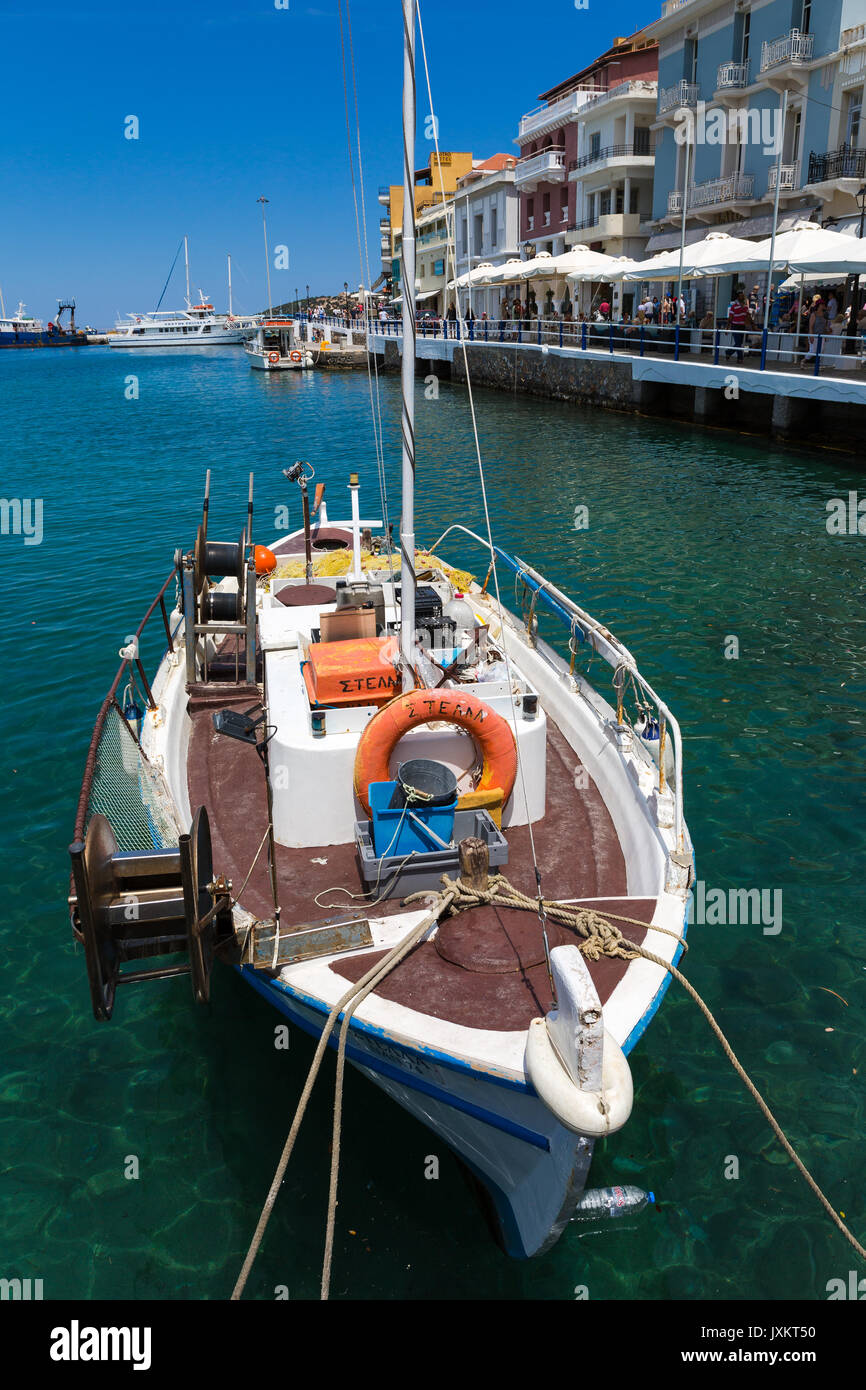 Aghios Nikolaos. Creta Grecia Foto Stock