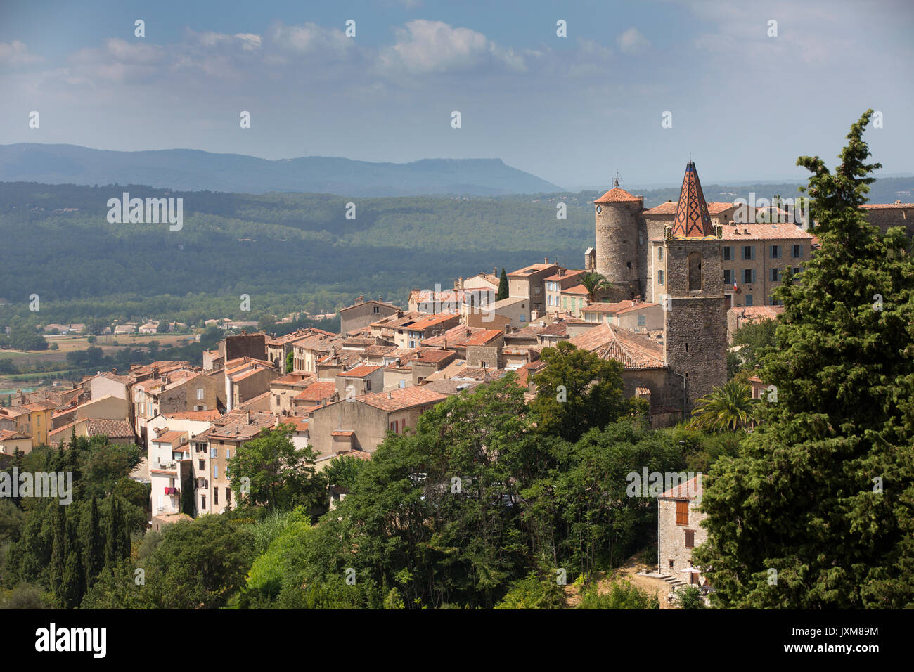 Callian, borgo medievale arroccato sulle colline tra Montauroux e Fayence, Provence-Alpes-Côte d'Azur regione nel sud-est della Francia, Europa Foto Stock