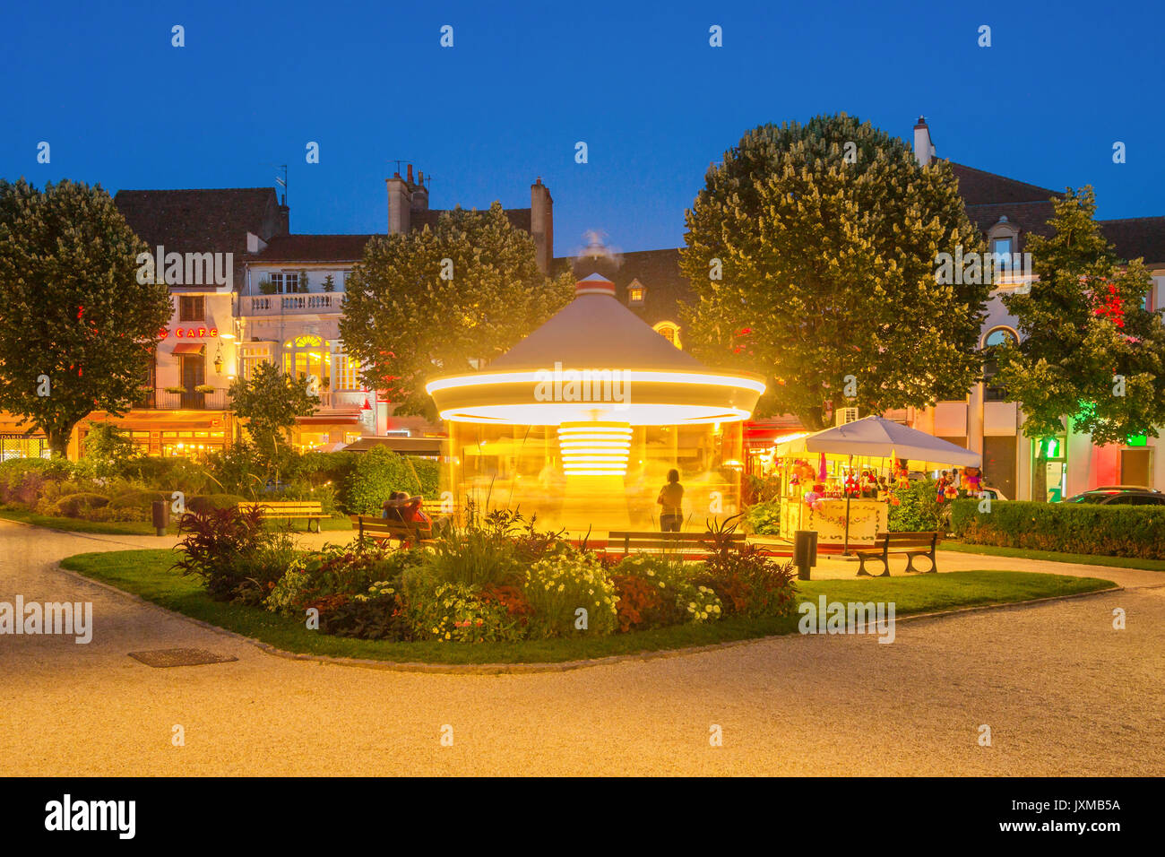 Beaune Francia - giostra di filatura Foto Stock
