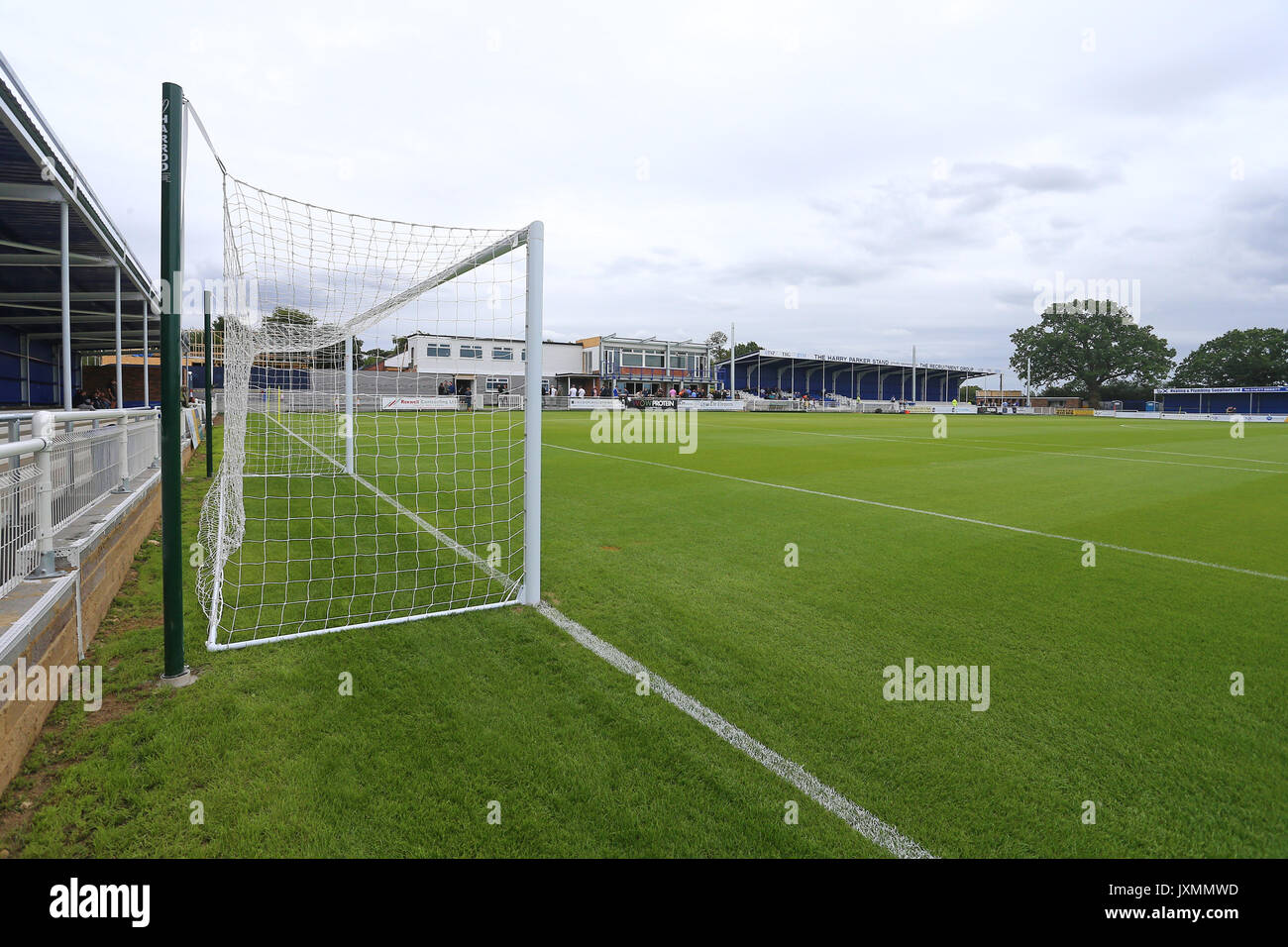 Vista generale del terreno davanti a Billericay Town vs Leyton Orient, Amichevole calcio all'Arena AGP il 29 Luglio 2017 Foto Stock