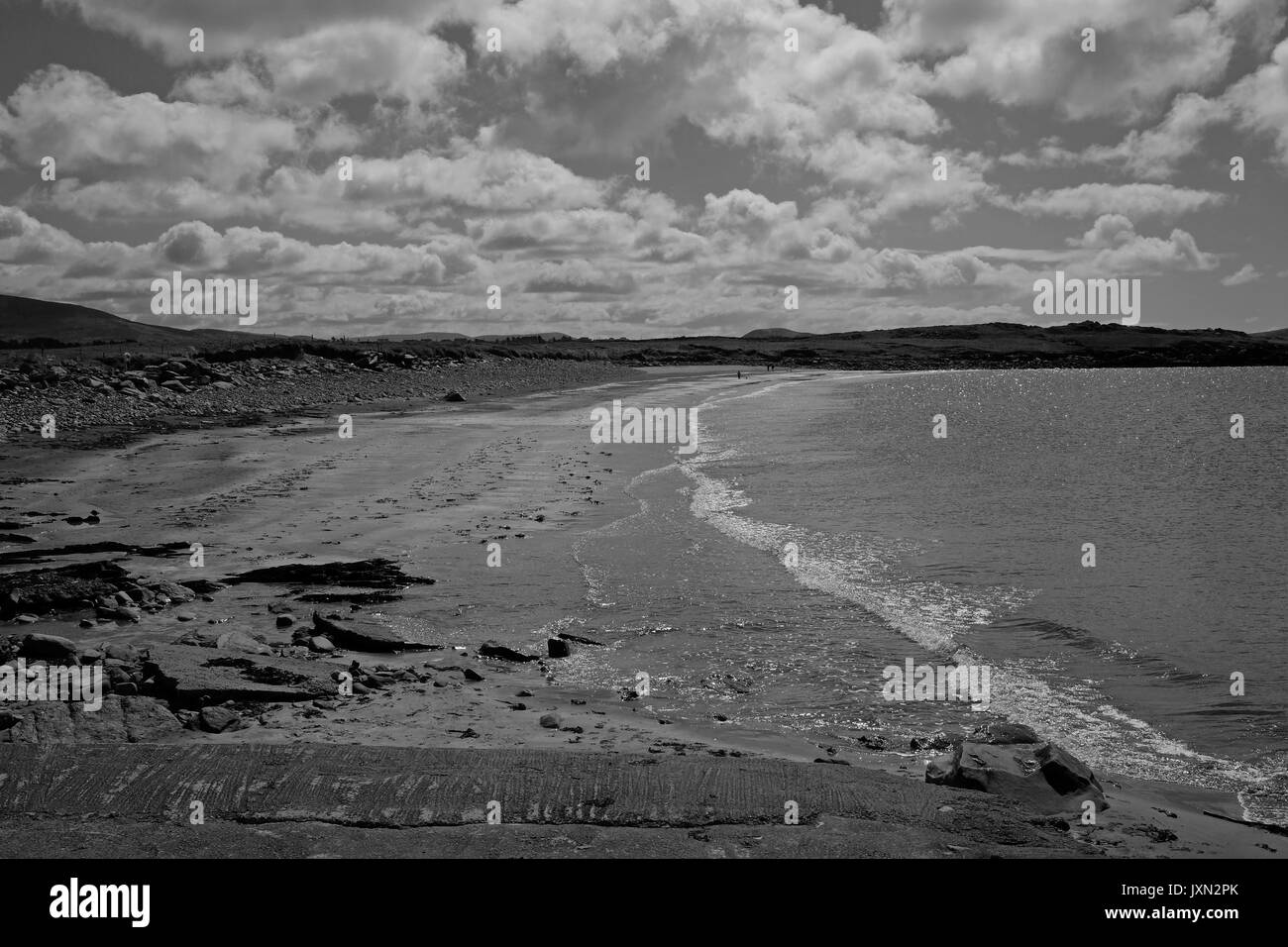 Il filamento bianco vicino a Cahersiveen su una soleggiata giornata d'estate Foto Stock