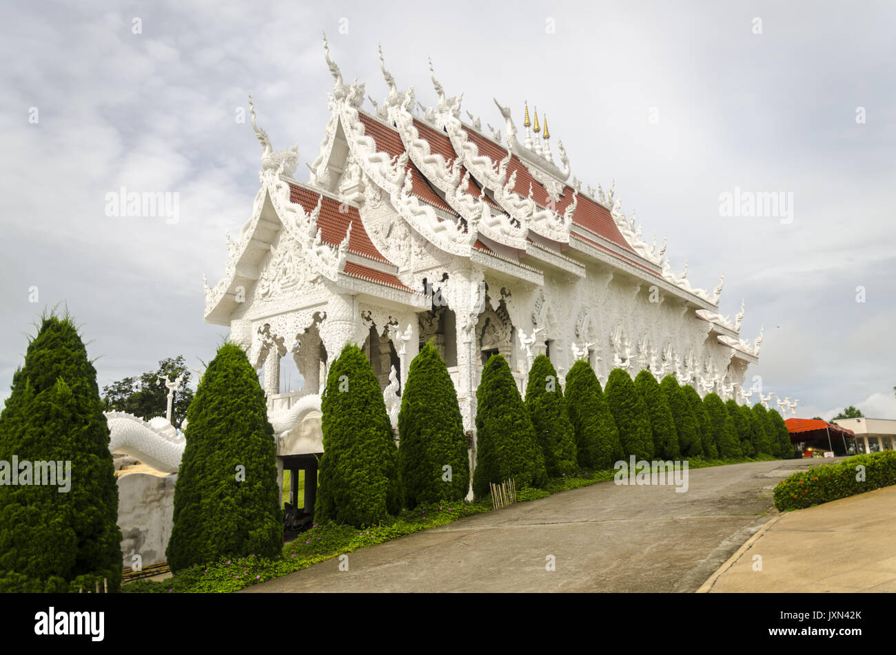 Wat Huai Pla Kung, grande tempio buddista, Chiang Rai, Thailandia Foto Stock
