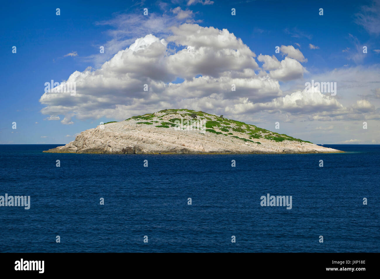 Isolato rocciosa isola arcipelago Kornati Croazia Foto Stock
