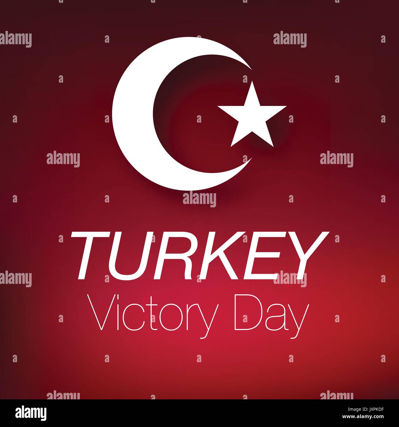 30 agosto zafer bayrami la Giornata della vittoria della Turchia Illustrazione Vettoriale