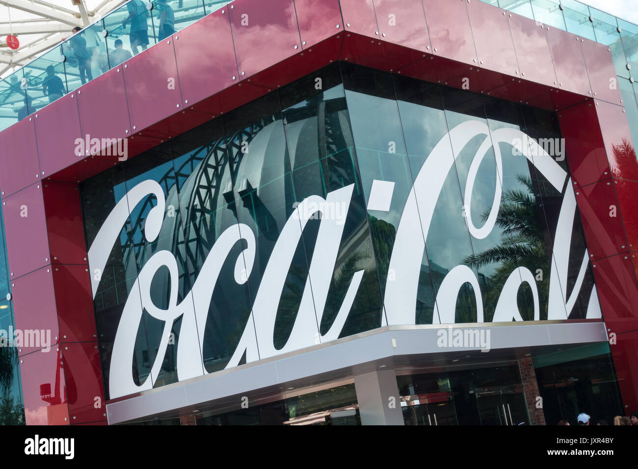 Il negozio Coca Cola a Disney Springs, Walt Disney World, Orlando, Florida. Foto Stock